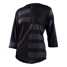 TLD DÁMSKÝ DRES S 3/4 RUKÁVEM MISCHIEF SPLIT STRIPE BLACK (35995700)