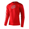 TLD DRES S DLOUHÝM RUKÁVEM SKYLINE CHILL ICONIC FIERY RED (35393102)