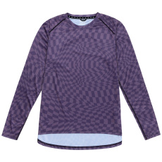 TLD DÁMSKÝ DRES S DLOUHÝM RUKÁVEM LILIUM TWISTED CHECKERS DEEP PURPLE (35851601)