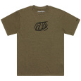 TLD TRIKO S KRÁTKÝM RUKÁVEM BADGE OLIVE HEATHER (70156810)
