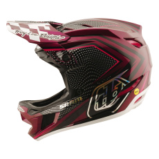 TLD HELMA D4 CARBON TROY LEE DESIGNS X SRAM RADIOSCAPE BLK / BERRY (13995500)