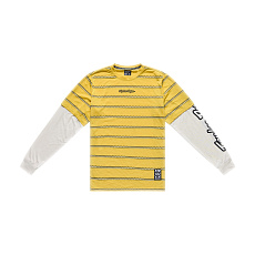 TLD PÁNSKÝ DRES S DLOUHÝM RUKÁVEM SKYLINE FAKIE RIDE TEE STRIPE BUTTER (33226000)