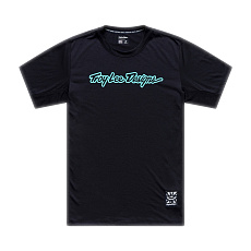 TLD PÁNSKÝ DRES S KRÁTKÝM RUKÁVEM SKYLINE RIDE TEE SIGNATURE BLACK / REAL TEAL (38207202)