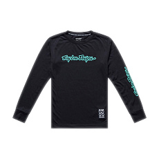 TLD DĚTSKÝ DRES S DLOUHÝM RUKÁVEM YOUTH SKYLINE RIDE TEE SIGNATURE BLACK / REAL TEAL (38507204)
