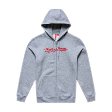 TLD MIKINA SE ZIPEM SIGNATURE GRAY HEATHER / RED (73091702)