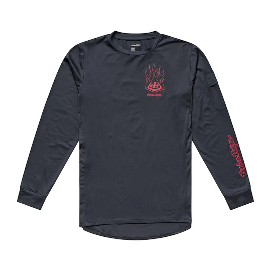 TLD PÁNSKÝ DRES S DLOUHÝM RUKÁVEM RUCKUS RIDE TEE EMBER CARBON (37142100)