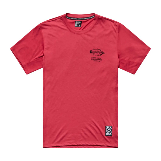 TLD PÁNSKÝ DRES S KRÁTKÝM RUKÁVEM SKYLINE RIDE TEE FEATHERED EMBER RED (38284000)