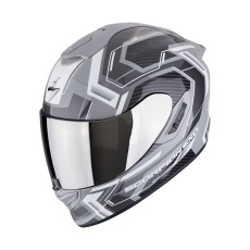 Moto přilba SCORPION EXO-1400 EVO II AIR LINART šedo/bílá