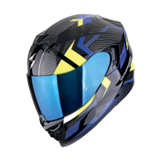 Moto přilba SCORPION EXO-520 EVO AIR SENSUS černo/modro/fluo žlutá