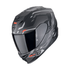 Moto přilba SCORPION EXO-520 EVO AIR RANKA matná černo/stříbrno/červená