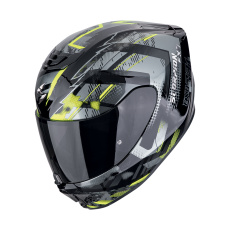 Moto přilba SCORPION EXO-391 CLUTTER černo/fluo žlutá