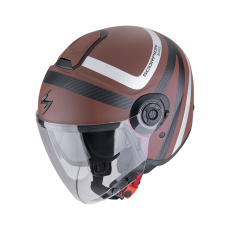 Moto přilba SCORPION EXO-CITY II RIVA matná hnědo/stříbrná