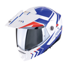 Moto přilba SCORPION ADX-2 LEWIS bílo/modro/červená