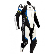 Moto kombinéza RICHA FRANCORCHAMPS jednodílná modrá/fluo žlutá