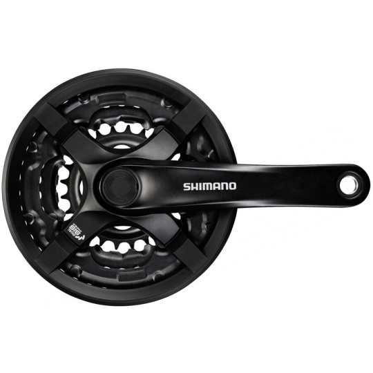 kliky SHIMANO Tourney FC-TY501-L 175mm 42-34-24 zubů, černé s krytem