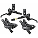 brzda kotoučová SHIMANO Deore M6120 čtyřpístková p+z (850+1600 mm) komplet  (zadní J-kit)
