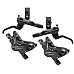 brzda kotoučová SHIMANO Deore M6120 čtyřpístková p+z (850+1550 mm) komplet