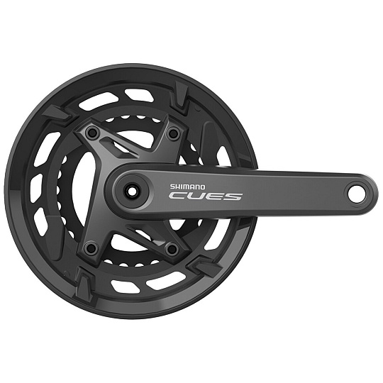 kliky SHIMANO Cues FC-U6000-2, 175mm, 46-30 zubů, černé s krytem, 11,10,9 speed, v krabičce kliky SHIMANO Cues FC-U6000-2, 175mm, 46-30 zubů, černé s krytem, 11,10,9 speed, v krabičce