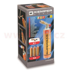 hořák KEMPER 1047SC+ 3x kartuše Supergas 575 330 g/600 ml