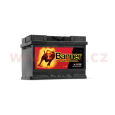 55Ah baterie, 450A, pravá BANNER Starting Bull 241x175x175