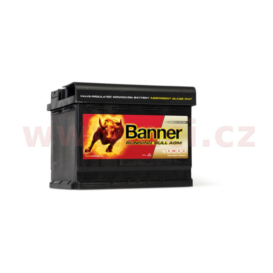 60Ah baterie, 640A, pravá BANNER Running Bull AGM 241x175x190