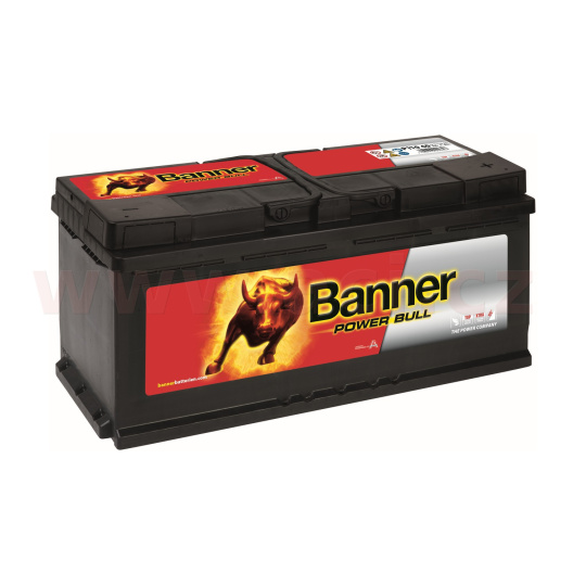 110Ah baterie, 900A, pravá BANNER Power Bull 394x175x190