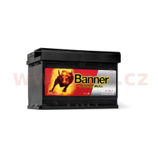 72Ah baterie, 660A, pravá BANNER Power Bull 278x175x175