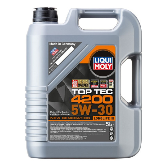 LIQUI MOLY Top Tec 4200 5W-30 New generation, syntetický motorový olej 5 l