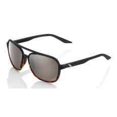 sluneční brýle KASIA Soft Tact Black/Havana, 100% (HIPER stříbrné sklo)