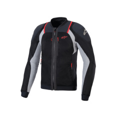 bunda TROOP-AIR PRO, ALPINESTARS (černá/světle šedá/červená) 2026 bunda TROOP-AIR PRO, ALPINESTARS (černá/světle šedá/červená) 2026