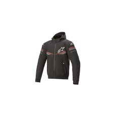 bunda SEKTOR 2 TECH HOODIE, ALPINESTARS (černá/světlá červená) 2025