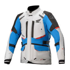 bunda ANDES DRYSTAR HONDA kolekce, TECH-AIR 5 kompatibilní, ALPINESTARS (světle šedá/černá/modrá/červená) 2025