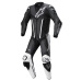 jednodílná kombinéza FUSION, TECH-AIR kompatibilní, ALPINESTARS (černá/bílá)