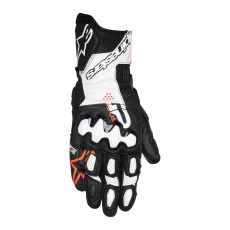 rukavice GP PLUS R V3, ALPINESTARS (černá/bílá/červená fluo) 2025