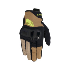 rukavice CHROME V2, ALPINESTARS (tmavá khaki/černá/žlutá) 2025