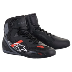 boty FASTER-3 RIDEKNIT, ALPINESTARS (černá/šedá/červená) 2025