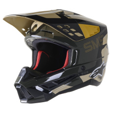 přilba S-M5 ROVER, ALPINESTARS (pískový maskáč/mandarinka lesklá)