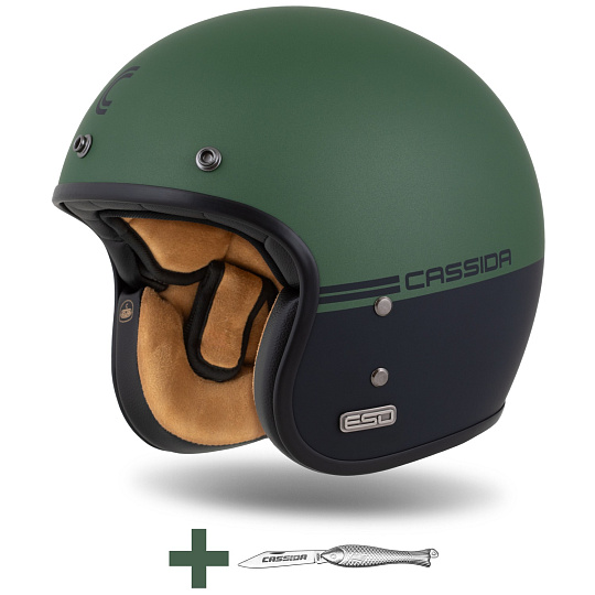 přilba Eso Super Hooligan, CASSIDA (černá matná/metalická zelená) 2026 přilba Eso Super Hooligan, CASSIDA (černá matná/metalická zelená) 2026