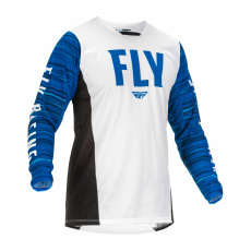 dres KINETIC WAWE, FLY RACING - USA 2022 (bílá/modrá)