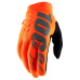 rukavice BRISKER, 100% (fluo oranžová/černá)