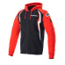 mikina na zip s kapucí HONDA, ALPINESTARS (červená/černá)