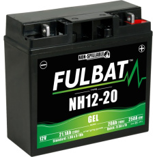 baterie 12V, NH12-20 GEL, 20Ah, 250A, bezúdržbová GEL technologie 186x82x171 FULBAT (aktivovaná ve výrobě)