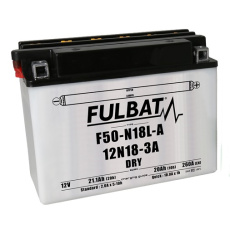 baterie 12V, Y50-N18L-A, 20Ah, 260A, konvenční 205x90x162, FULBAT (vč. balení elektrolytu)