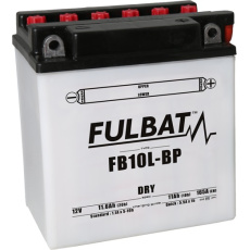 baterie 12V, YB10L-BP, 11Ah, 165A, konvenční 135x90x145, FULBAT(vč. balení elektrolytu)