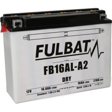 baterie 12V, YB16AL-A2, 16Ah, 210A, konvenční 207x71x164 FULBAT (vč. balení elektrolytu)