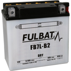 baterie 12V, YB7L-B2, 8Ah, 85A, konvenční 135x75x133 FULBAT (vč. balení elektrolytu)