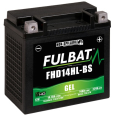 baterie 12V, YHD14HL-BS, YTX14L-BS GEL, 14Ah, 220A,bezúdržbová GEL technologie, FULBAT 150x87x145 (aktivovaná ve výrobě)