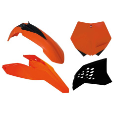 sada plastů KTM, RTECH (oranžovo-černá, 4 díly)