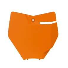 čelní číslová tabulka KTM, RTECH (oranžová)