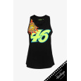 Dámské tílko VR46 Valentino Rossi - Heritage černé - XS